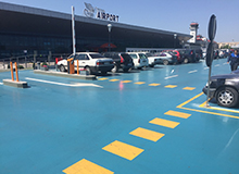 Парковка у аэропорта Кишинёв - в процессе